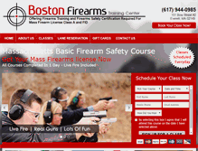 Tablet Screenshot of bostonfirearms.com